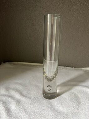 Vintage Kosta Boda Pippi Bubble Dot Clear Vase.
